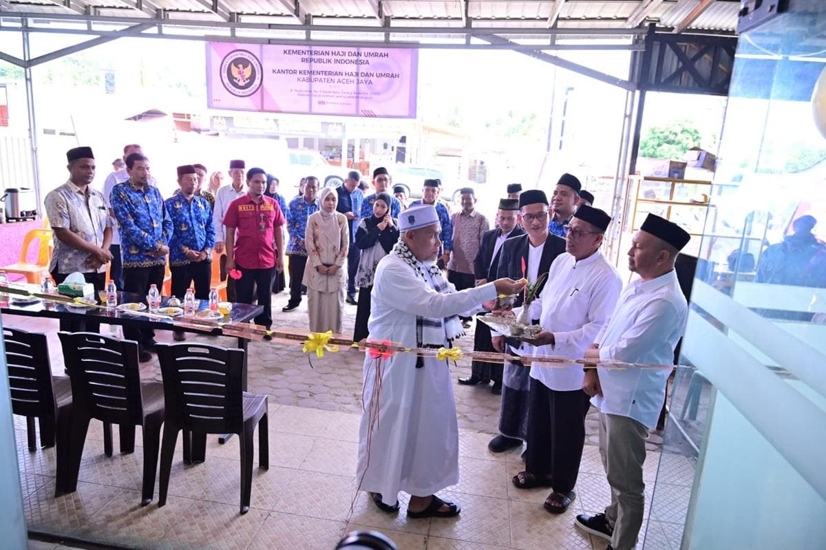 Kantor Kemenhaj Aceh Jaya Resmi Beroperasi, Layanan Haji Lebih Mudah
