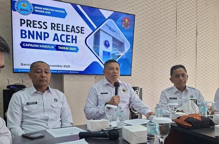 Sepanjang 2025, BNNP Aceh Amankan 250 Kg Sabu yang Libatkan Jaringan Internasional