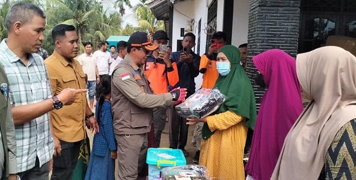 Kepala BNPB Tinjau Pembangunan Huntara di Sawang, Aceh Utara Pasca Banjir