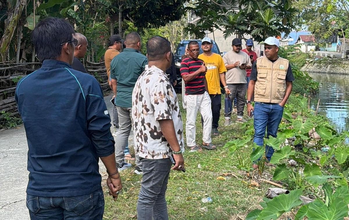 PUPR Pidie Survei Ablasi Krueng Reubee untuk Lindungi Warga dan Lahan Pertanian