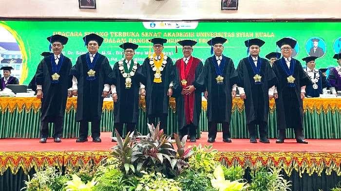 USK Kukuhkan Lima Profesor Baru, Perkuat Ekosistem Akademik Aceh