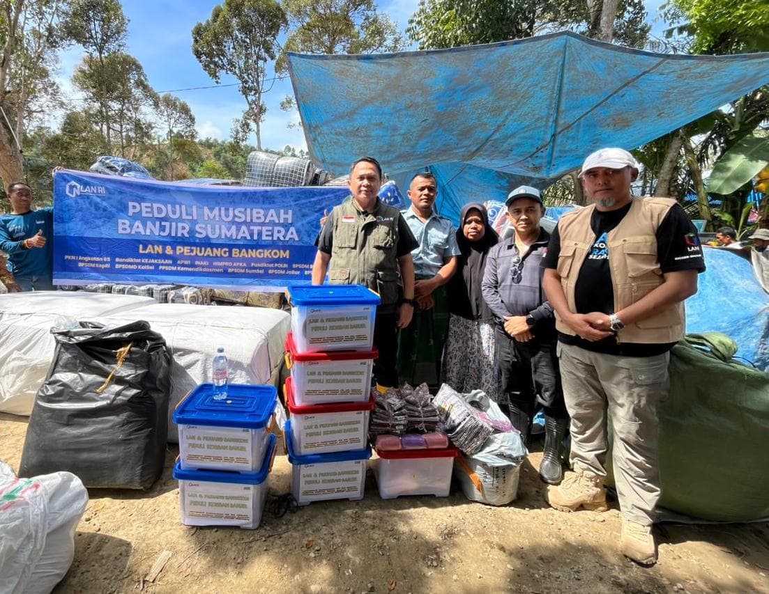 LAN RI Salurkan Bantuan Tahap Kedua untuk Korban Banjir di Aceh Tamiang
