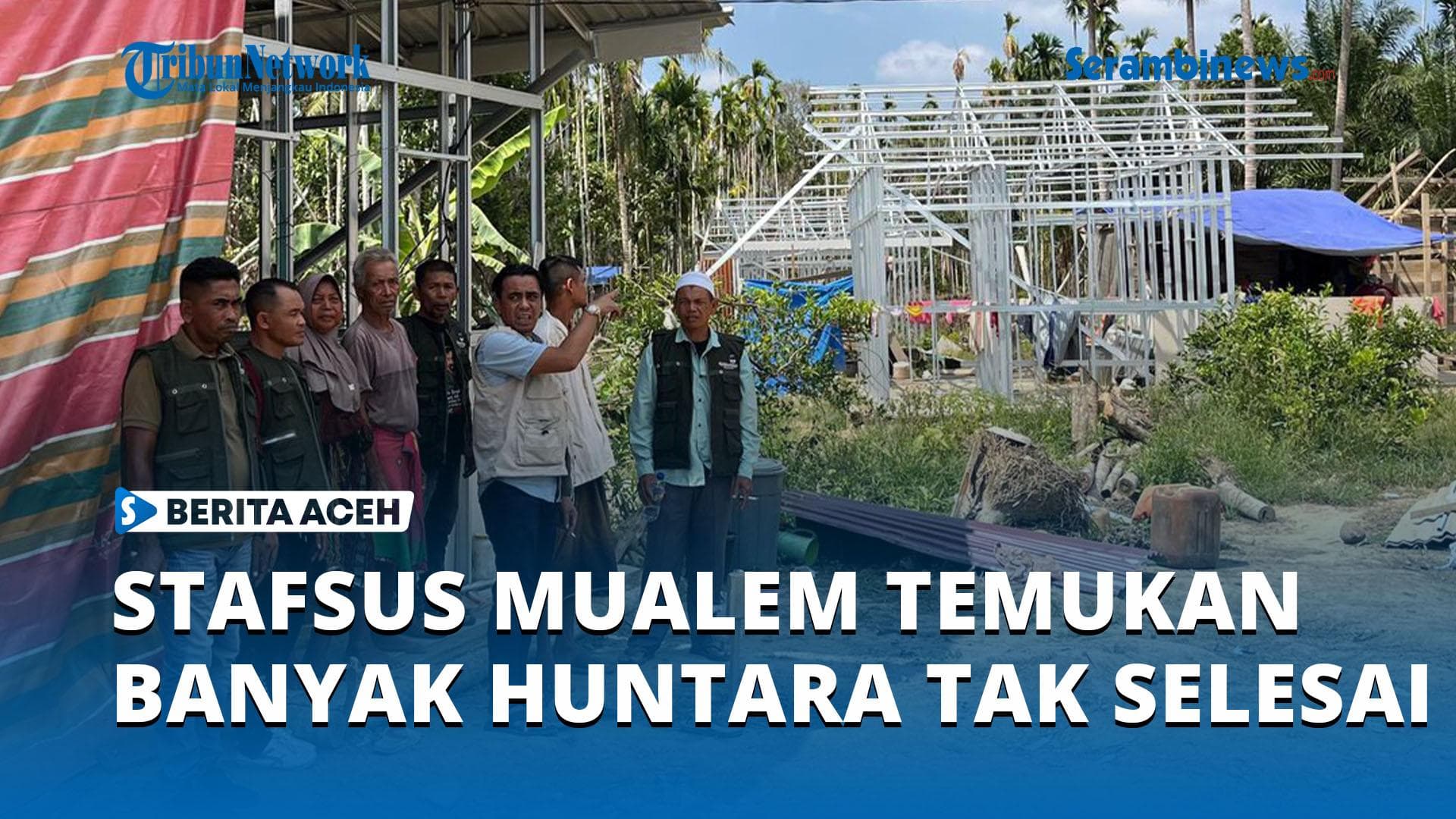 Huntara di Aceh Timur Mangkrak, Warga Korban Banjir Rayakan Lebaran di Tenda