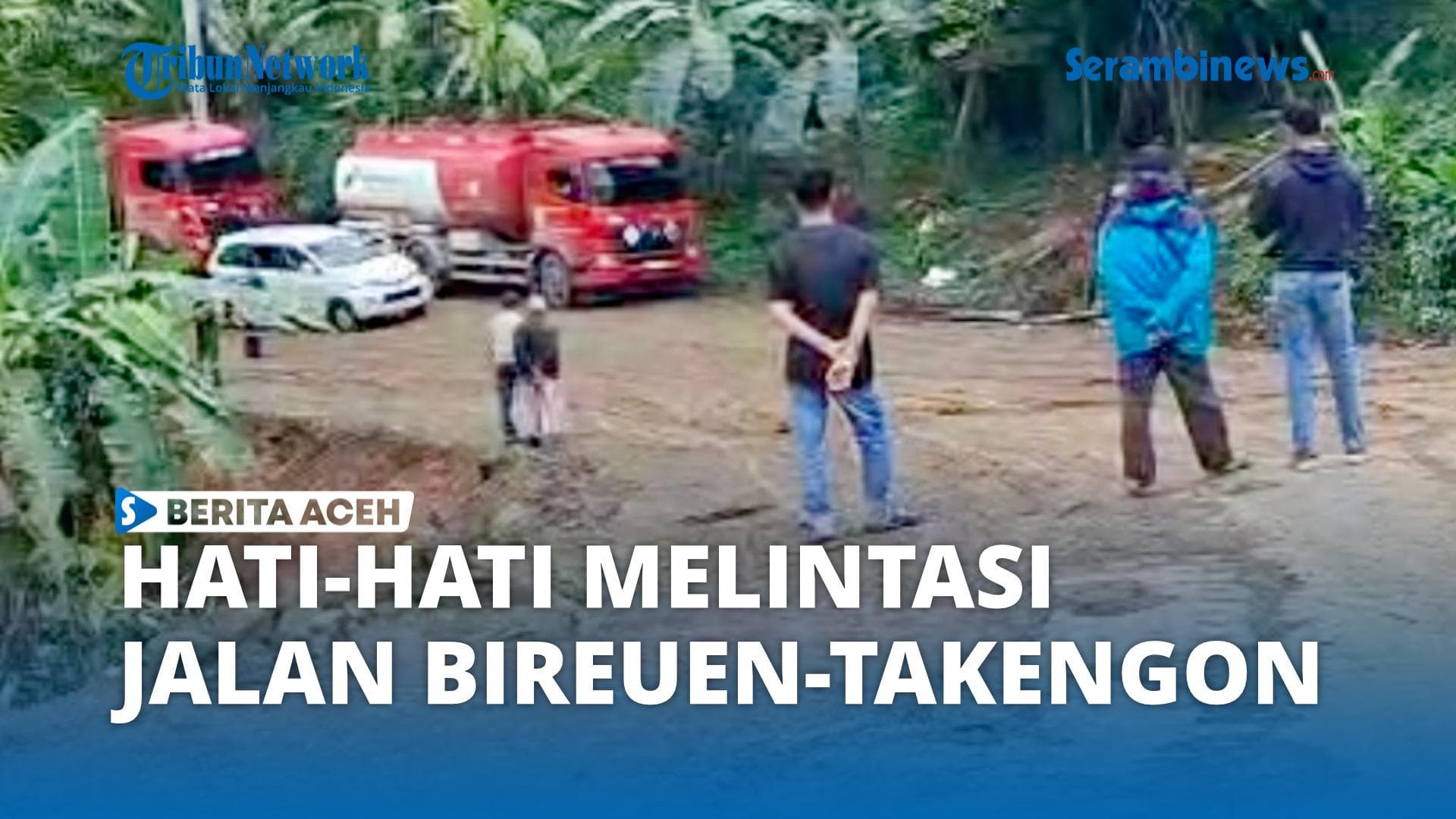 Jalan Bireuen-Takengon Rusak Parah Pascabanjir, Pengendara Diminta Waspada