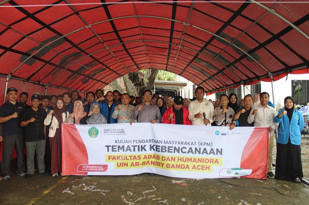 112 Mahasiswa FAH UIN Ar-Raniry Diterjunkan ke Pidie Jaya dan Bireuen untuk KPM Kebencanaan