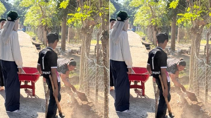 Mahasiswa Unimal Bersihkan Saluran Drainase di Desa Kuala, Aceh