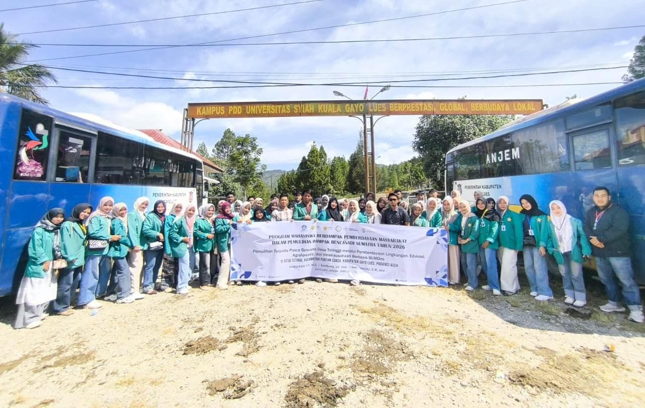 50 Mahasiswa USK Gayo Lues KKN di Kampung Tetinggi, Dorong Pemulihan Pascabencana