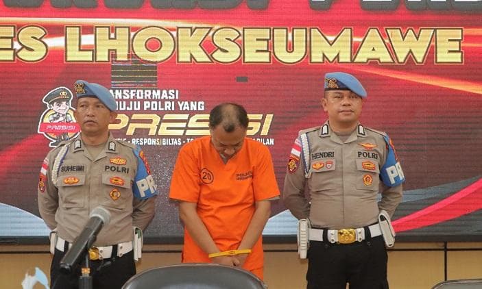 Mantan Kadis Bener Meriah Ditahan Polres Lhokseumawe, Dugaan Tipu Proyek Rp696 Juta