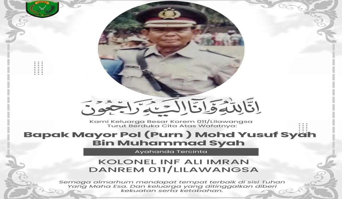 Ayah Kolonel Ali Imran Meninggal, Jenazah Dimakamkan di Bireuen