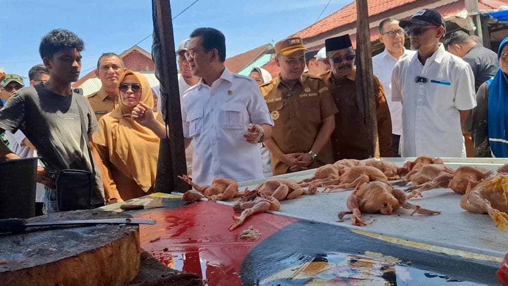 Mendag Sidak Harga Barang di Pasar Pante Teungoh Pidie, Stabil di Ramadhan