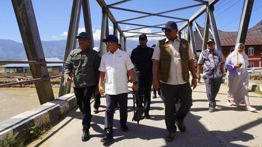 Mendagri Tinjau Banjir Gayo Lues: Sawah Rusak dan Jembatan Vital Putus