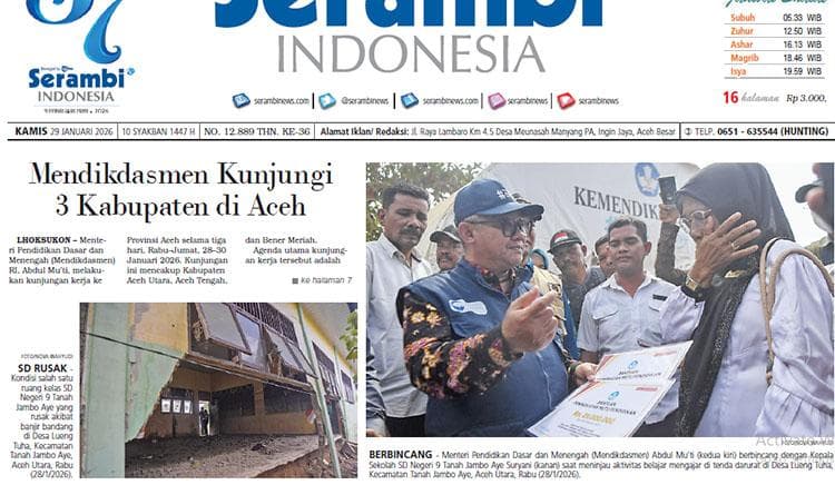 Mendikdasmen Kunjungi 3 Kabupaten di Aceh, Fokus Peningkatan Mutu Pendidikan