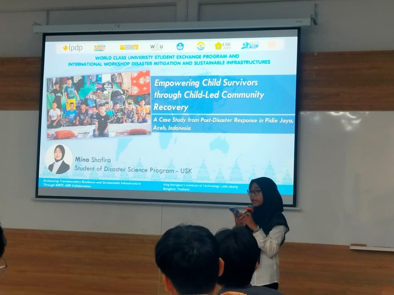 Mahasiswa USK Perkenalkan Model Pemulihan Pasca Bencana oleh Anak di Forum Internasional