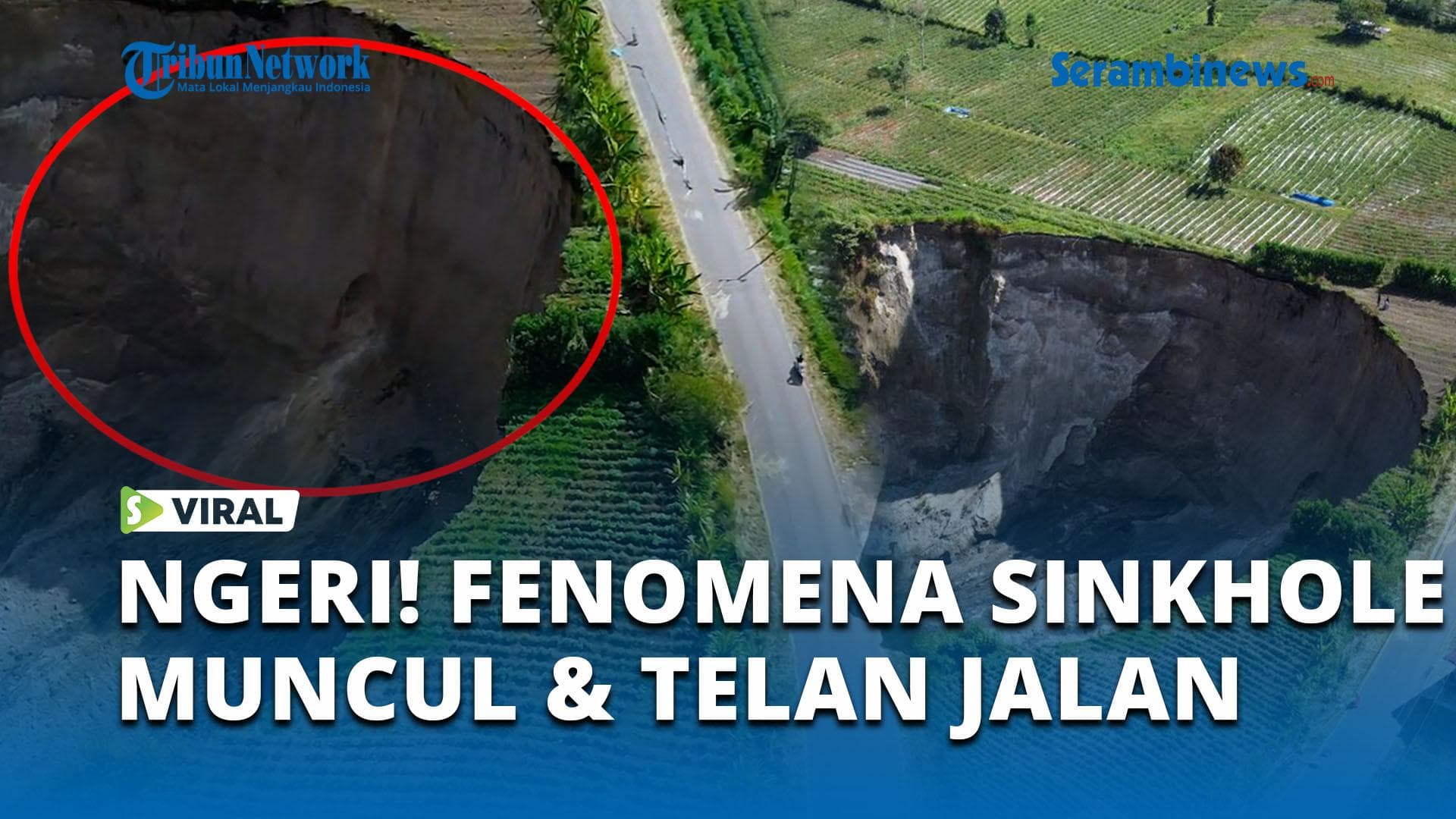 Sinkhole Raksasa di Aceh Tengah Ancam Jalan Raya, Warga Khawatir