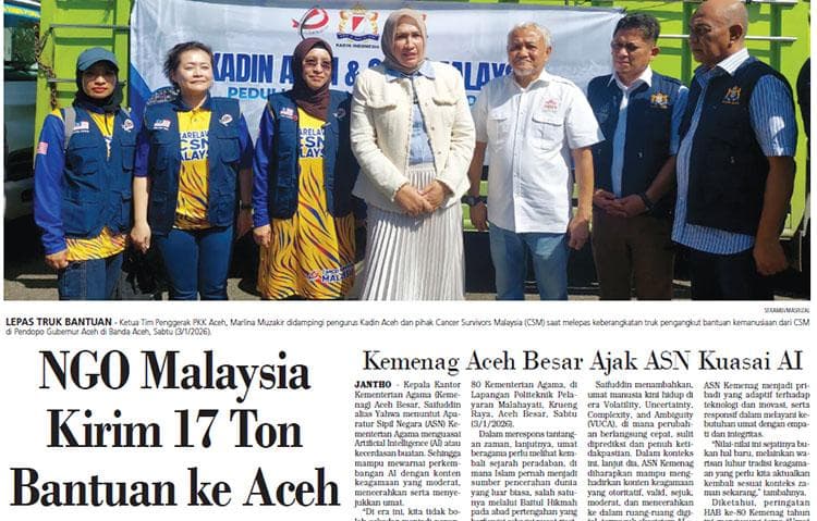 17 Ton Bantuan Malaysia untuk Korban Banjir Aceh Utara dan Aceh Timur