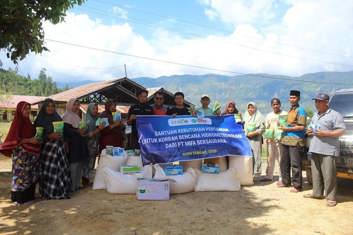 PT Mifa Dorong Pemulihan Warga Aceh Tengah Pasca Banjir dengan Bantuan Pangan dan Pertanian