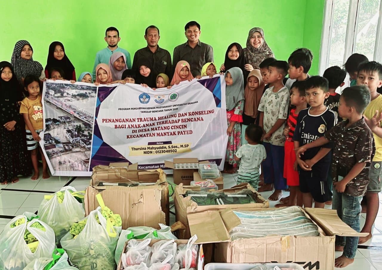 Dosen Unsam Bantu Anak Korban Banjir Aceh Tamiang Pulih dari Trauma