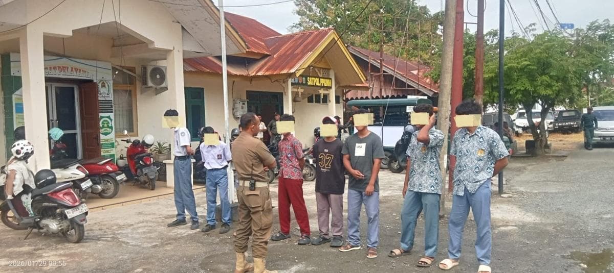 11 Siswa Aceh Barat Bolos Sekolah, Diamankan Satpol PP di Warung Kopi