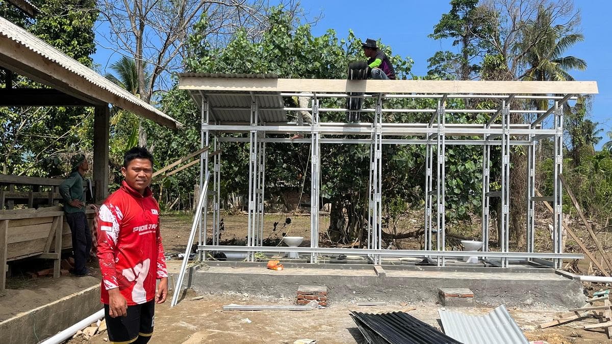 KNPI Aceh Bangun 36 MCK untuk Pengungsi Banjir di Enam Kabupaten