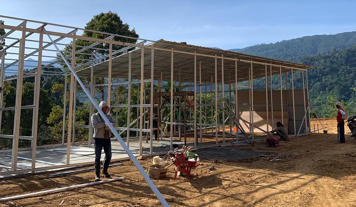 128 Huntara untuk Pengungsi Banjir Beutong Ateuh Nagan Raya Target Rampung Sebelum Ramadhan