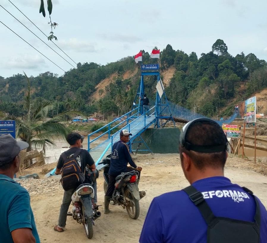 Jembatan Sementara Pulihkan Akses Warga Aceh Tamiang Pasca Banjir