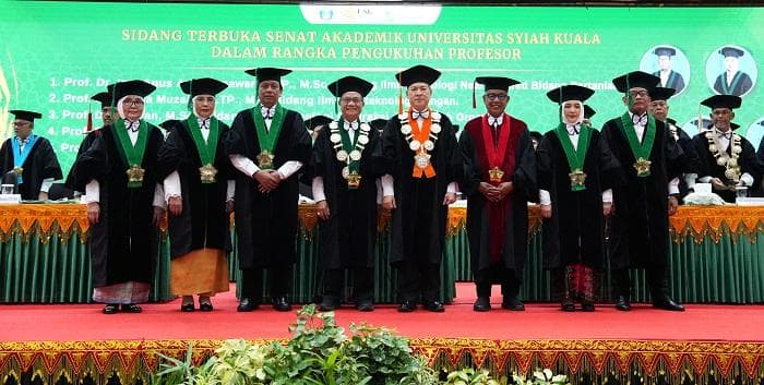 USK Kembali Kukuhkan Lima Profesor Baru, Kini Miliki 249 Guru Besar