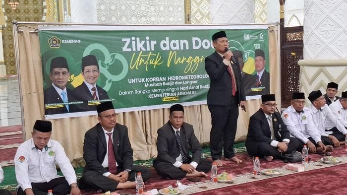 750 ASN Kankemenag Aceh Barat Daya Doakan Korban Bencana di Masjid Agung