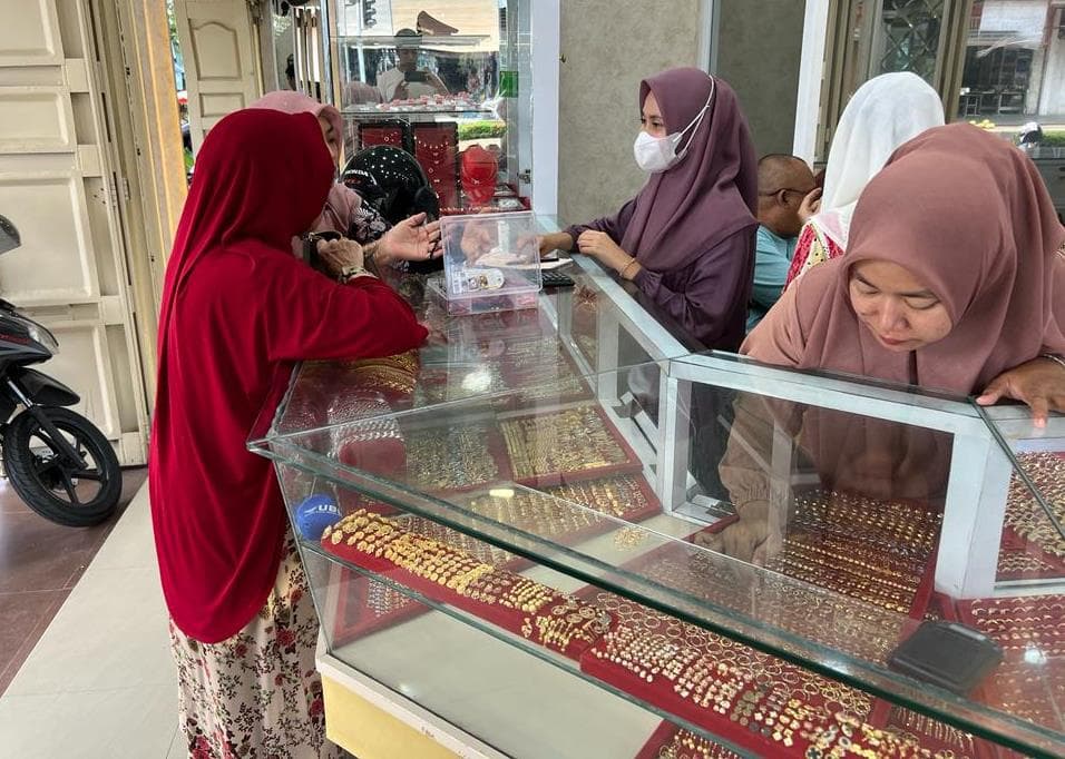 Harga Emas di Langsa Turun Drastis Pasca Lebaran, Warga Aceh Terdampak