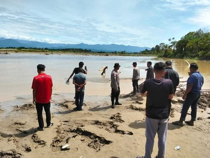 Warga Nagan Raya Temukan Gelembung Gas di Lokasi Bekas Banjir, Aparat Waspadai Bahaya