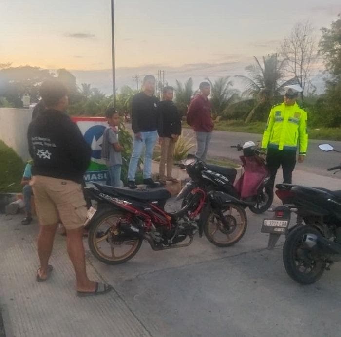 Polres Aceh Besar Amankan 4 Motor Balap Liar di JSC Jantho Selama Ramadhan
