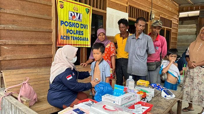 Ketambe Sudah Bisa Ditembus Pakai Mobil, Polres Agara Buka Posko Pengobatan