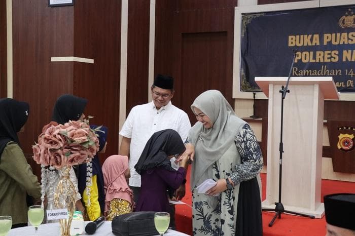 Kapolres Nagan Raya Santuni Anak Yatim, Perkuat Kebersamaan di Ramadhan