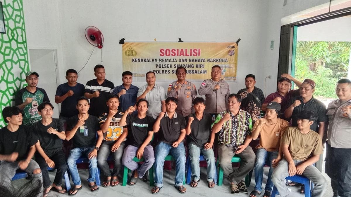 Polsek Simpang Kiri Cegah Kenakalan Remaja dengan Sosialisasi Narkoba