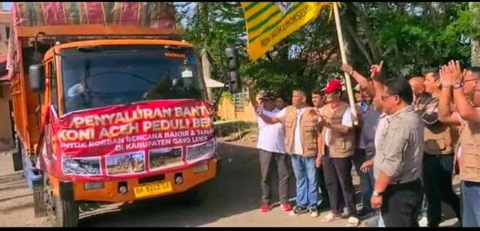 KONI Aceh Salurkan 150 Ton Bantuan untuk Korban Banjir di Berbagai Daerah