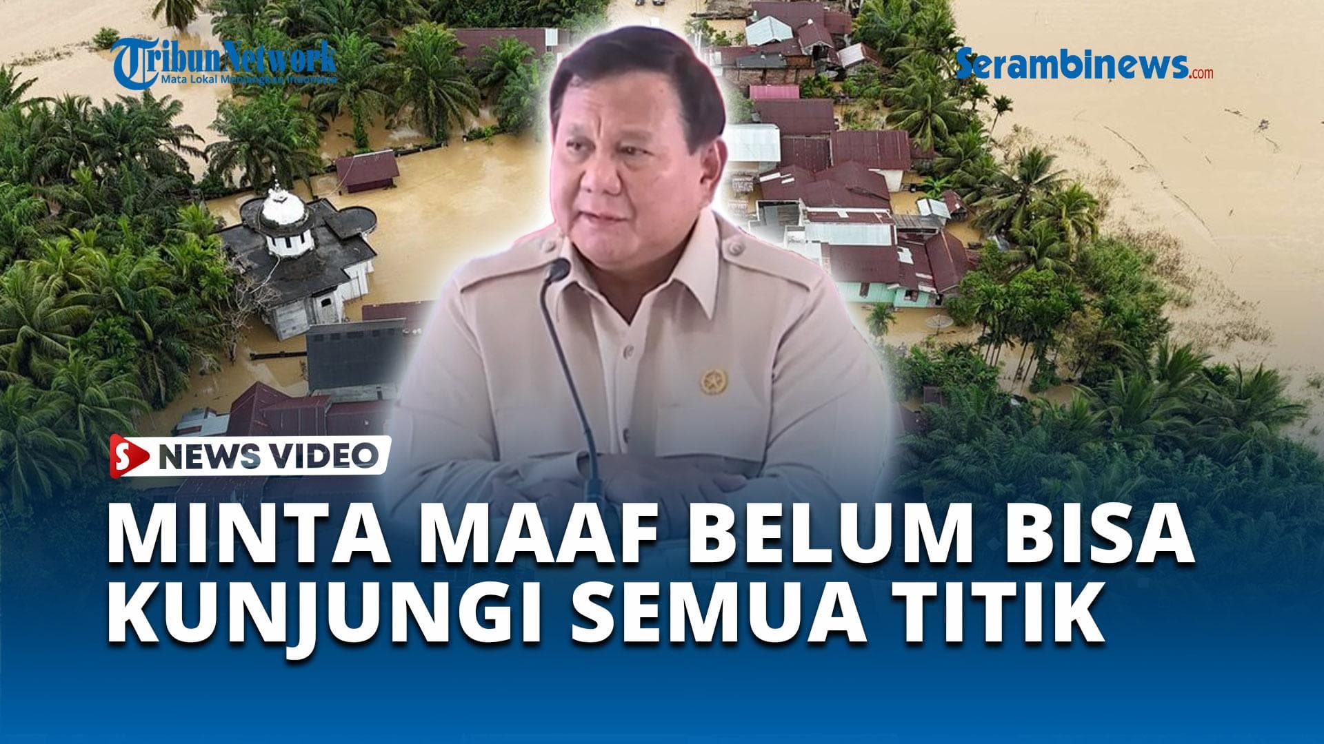Prabowo Minta Maaf Belum Kunjungi Semua Titik Banjir di Aceh