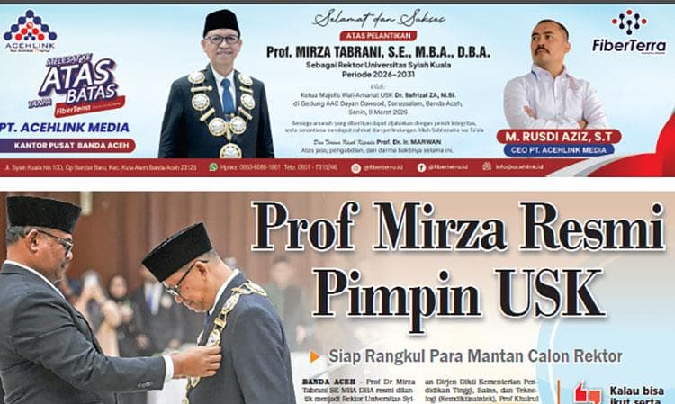 Rektor USK Komitmen Bantu Mahasiswa Miskin di Aceh Tetap Kuliah