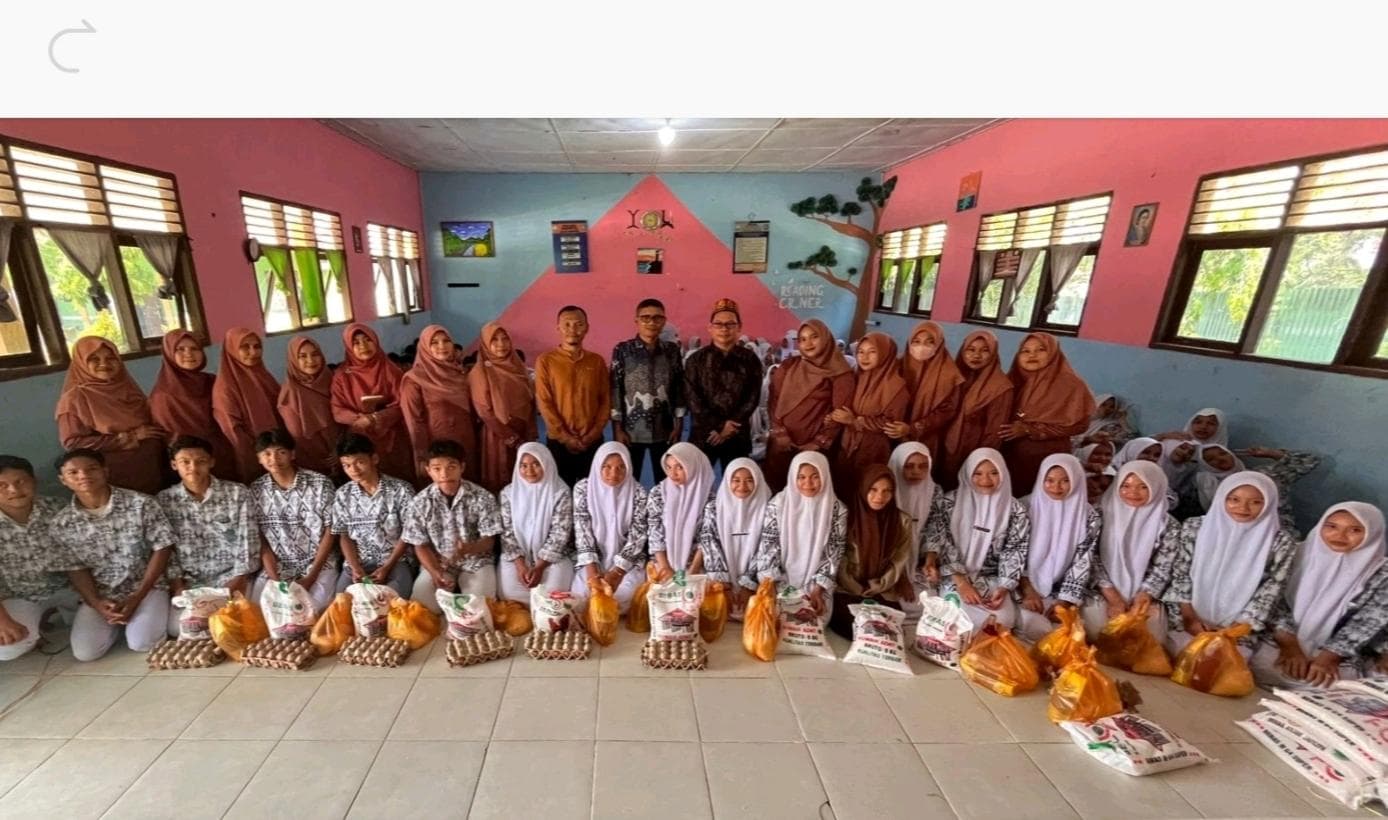 SMA Negeri 2 Gunung Meriah Bagikan Santunan dan Kuatkan Literasi Siswa di Ramadhan