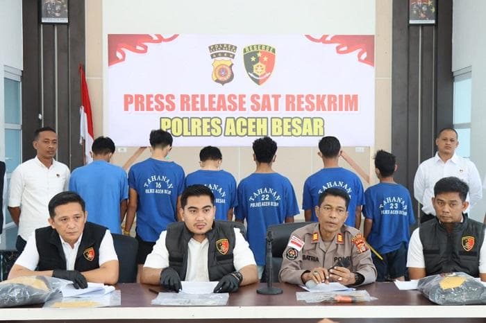 12 Pelaku Curanmor di Aceh Besar Ditangkap, Dua Lainnya Masih DPO