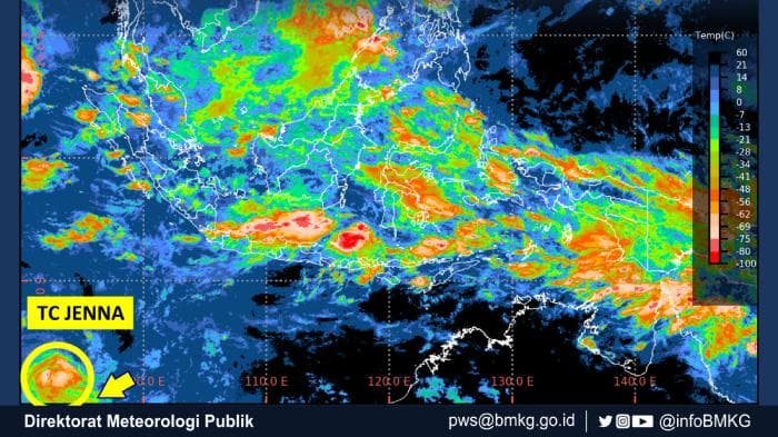 Siklon Tropis JENNA Melemah, BMKG Ingatkan Dampak Cuaca di Aceh