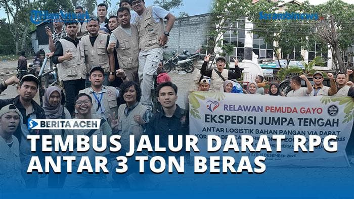 VIDEO - Tembus Jalur Darat! Relawan Pemuda Gayo Antar 3 Ton Beras ke Wilayah Tengah Aceh