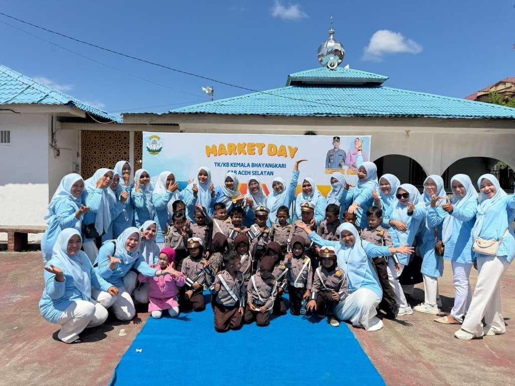 TK Bhayangkari Aceh Selatan Gelar Market Day, Hasil Penjualan untuk Kurban