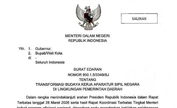 ASN Aceh Timur WFH Setiap Jumat Mulai 10 April 2026 untuk Hemat Energi
