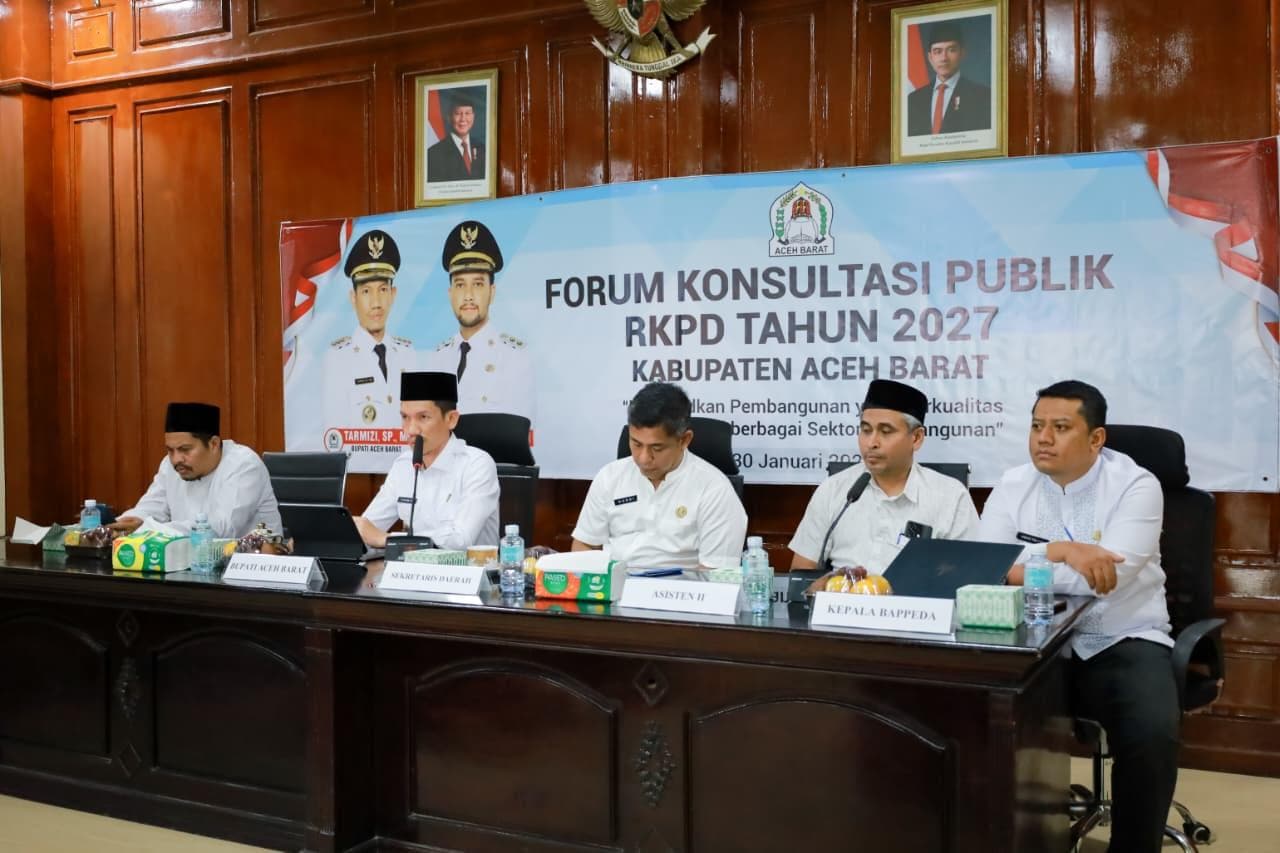 Aceh Barat Gelar Forum RKPD 2027, Dorong Perencanaan Responsif