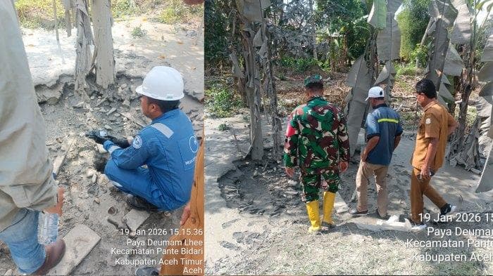 Warga Aceh Timur Temukan Semburan Gas Saat Bor Sumur Masjid, DLH Pastikan Tidak Berbahaya
