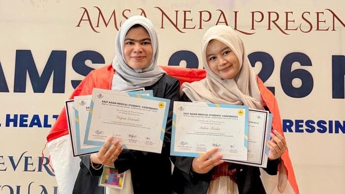 Mahasiswa FK USK Juara I di Nepal dengan Riset Depresi Tenaga Kesehatan