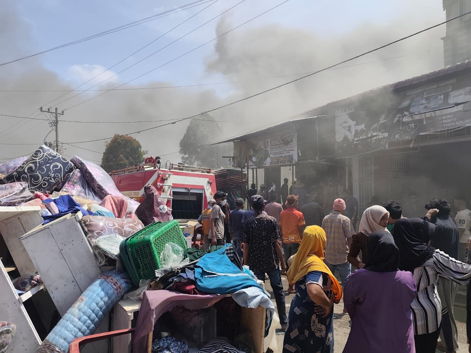 Kebakaran Toko Kain di Aceh Utara, Kerugian Rp3 Miliar dan Warga Diminta Waspada