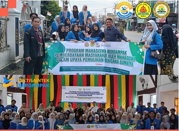 Mahasiswa Unigha Bantu Petani Pidie Jaya Pulihkan Pangan Pasca Bencana