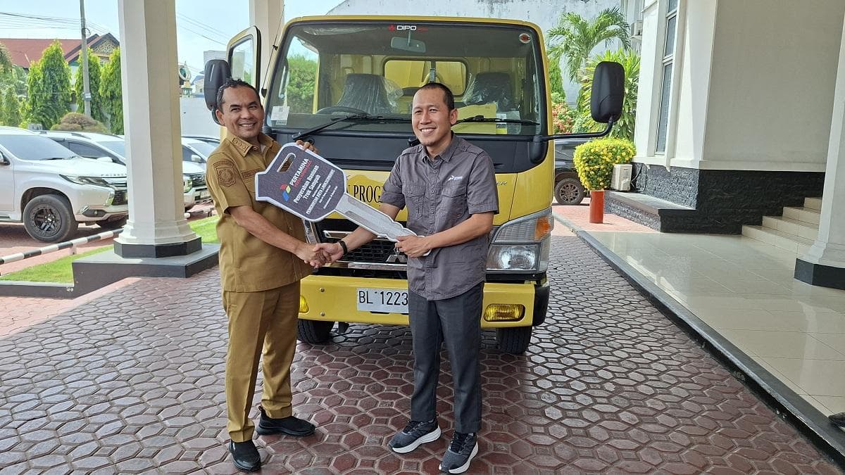 Truk Sampah Baru dari PT Perta Arun Gas Bantu Atasi Lonjakan Sampah di Lhokseumawe