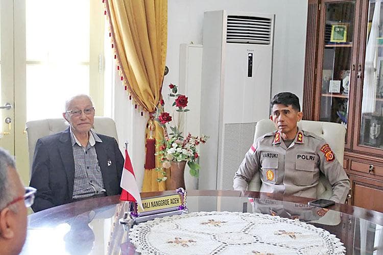 Wali Nanggroe dan Kapolda Aceh Bahas Penanganan Bencana dan Stabilitas Keamanan