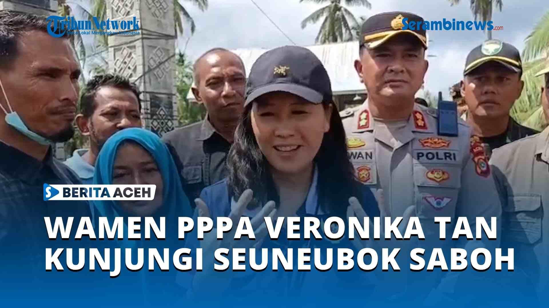 Wamen PPPA Janjikan Dapur Umum dan Sumur Bor untuk Warga Seuneubok Saboh Pasca Banjir